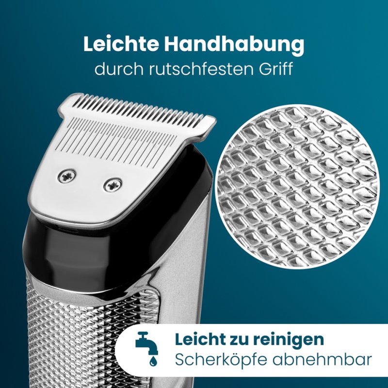 PROFI CARE tondeuse cheveux et barbe PC-HSM_R, 5-en-1, batterie lithium-ion, écran LED